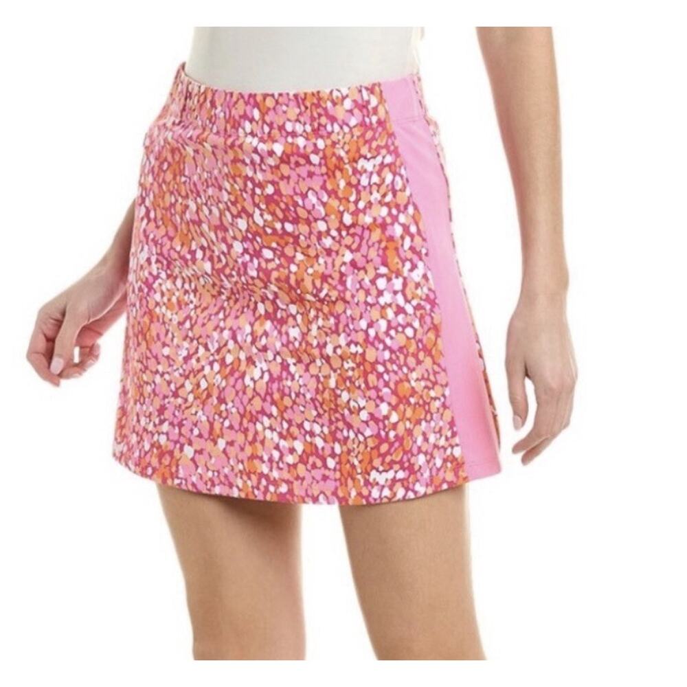 J. McLaughlin Palm Springs Skort Skirt Small Shorts Pull On Pink Catalina Knit
